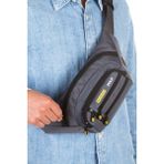 Erkek Gri USB Kulaklık Çıkışlı Crossbody Çapraz Göğüs Omuz ve Bel Çantası NEWPOLO328