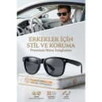 Erkek Güneş Gözlüğü - Şık ve Ergonomik Uv Korumalı Gözlük 721799 - Siyah
