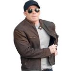 Erkek Günlük Doğal Kahverengi Racer Hakiki Deri Ceket - Moda Sokak Kıyafeti Gerçek Deri Ceket - Tasarımcı Delikli Dolgulu Kuzu Derisi Kafe Yarışçısı - Lüks Kafe Yarışçısı Günlük Deri Ceket, Cafe Race3, XS