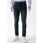 Erkek Haki Denim 5 Cep Slim Fit Jean Kot Pantolon