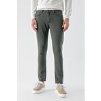 Erkek Haki Mevsimlik Pamuk 5 Cep Slim Fit Jean Pantolon