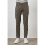 Erkek Haki Pamuk 5 Cep Slim Fit Jean Kot Pantolon - 36