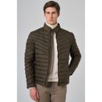 Erkek Haki Polyester Kısa Kapitone Mont