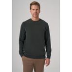 Erkek Haki Trend Bisiklet Yaka Sweatshirt