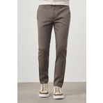 Erkek Haki Yazlık Pamuk Yan Cep Slim Fit Chino Pantolon