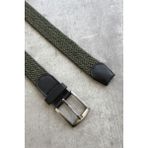 Erkek Hasır Örgü Kemer - 115 cm - Haki