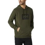 Erkek Helly Hansen HH Box kapüşonlu sweatshirt, yeşil, M
