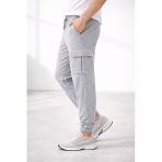 Erkek Jogger Eşofman Altı Regular Fit , Kargo Cepli, Lastikli Paça, Günlük Spor Pantolon - Gri