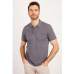 ERKEK K.GRİ MODERNFİT / DAR KALIP POLO YAKA TİŞÖRT