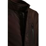 Erkek Kaban Mont Kahve WaterProof Rüzgar ve Su itici Slim Fit Termo NCS JEANS 4516 KAHVE S