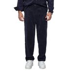 Erkek Kadife Dokulu Baggy Fit Pantolon Lacivert