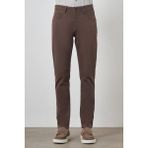 Erkek Kahve Pamuk 5 Cep Slim Fit Jean Kot Pantolon - Kahverengi - 38