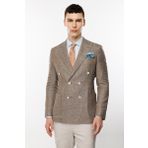 ERKEK KAHVE SLIM FIT / DAR KALIP GENİŞ KIRLANGIÇ CEKET