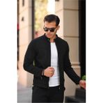 Erkek Kahverengi Dar Kesim Süet Ceket - Siyah - XL