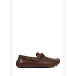 Erkek Kahverengi Deri Casual Loafer 26SFD602118