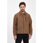 Erkek Kahverengi Hakim Yaka Çok Cepli Su ve Rüzgar Itici Mevsimlik Mont&ceket - 2XL