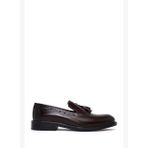 Erkek Kahverengi Püsküllü Deri Klasik Loafer 26SFD664218