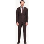 Erkek Kahverengi Regular Fit Çizgili Takım Elbise - 50 / 6