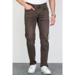 Erkek Kahverengi Regular Fit Rahat Kesim Esnek Likralı Denim Jeans Kot Pantolon HLTHE001979 - 33 / 32