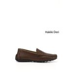 Erkek Kahverengi Rok Hakiki Deri Loafer Ayakkabı