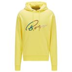 Erkek Kapşonlu Yaka Regular Fit Pamuklu Uzun Kollu Sarı Sweatshirt 50467151-730