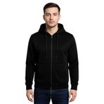 Erkek Kapüşonlu Fermuarlı Siyah Sweatshirt BGL-ST04790