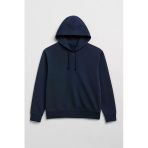 Erkek Kapüşonlu İçi Polarlı Lacivert Sweatshirt
