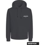 Erkek Kapüsonlu Logo Baskili Sweatshirt - Boost - 001-Siyah - M