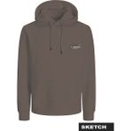 Erkek Kapüsonlu Logo Baskili Sweatshirt - Boost - 210-Kahverengi - M