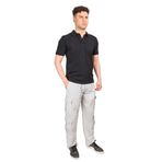 Erkek Kargo Cep Yazlık Paraşüt Yandan Cepli Relax Fit Düz Paça Pantolon (A.MAVİ, XL)