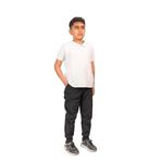 Erkek Kargo Cep Yazlık Yandan Cepli Beli Lastikli Relax Fit Paçası Lastikli Pantolon (SİYAH, 7-8)