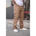 Erkek Kargo Cepli Baggy Pantolon - Camel - 31