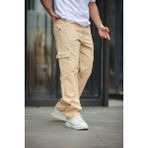 Erkek Kargo Cepli Baggy Pantolon - Taş - 33
