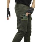 Erkek Kargo Pantolon Taktikal Cep Gabardin Likralı - 30 - 02-Haki