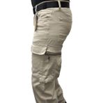 Erkek Kargo Pantolon Taktikal Cep Gabardin Likralı - 33 - 0S-Bej