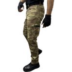 Erkek Kargo Pantolon Taktikal Cep Gabardin Likralı - 38 - Kamuflaj