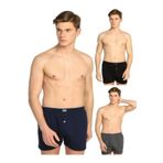 Erkek Karışık Penye Düğmeli Boxer 6'lı Paket