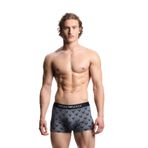 Erkek Kartal Logolu Jakarlı Mikrofiber Esnek Kumaşlı Elastik Bel Bantlı Mavi Boxer EM000232 AF19198-FB058