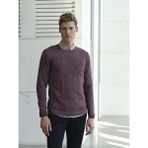 Erkek Kazak Bisiklet Yaka Mürdüm Desenli Slim Fit Triko NCS JEANS 3638 - XL