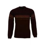 Erkek Kazak Sıfır Yaka Reguler Fit Bordo Rar01113