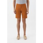 Erkek Kiremit Normal Kesim Regular Fit Pamuklu Yan Cep Normal Bel Bermuda Şort
