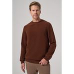 Erkek Kiremit Trend Bisiklet Yaka Sweatshirt
