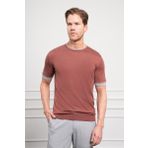 Erkek Kiremit Trend Polo Yaka Dinamik Fit Rahat Kesim T-Shirt