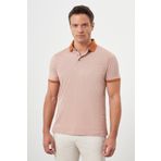 Erkek Kiremit Trend Polo Yaka Dynamic Fit T-Shirt