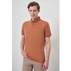 Erkek Kiremit Trend Polo Yaka T-Shirt