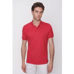 Erkek Kırmızı Basic Polo Yaka Dynamic Fit T-Shirt