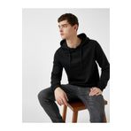 Erkek Kırmızı Kapüşonlu Pamuklu Uzun Kollu Basic Sweatshirt 1yam71750lk