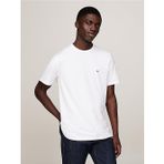 Erkek Kısa Kol Bisiklet Yaka Tommy Hilfiger Yazı Desen Slim Fit Beyaz T-Shirt MW0MW37313-YBR