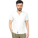 Erkek Kısa Kol Gömlek - 2XL - Beyaz