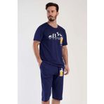 Erkek Kısa Kol Normal Beden Pijama Takım
